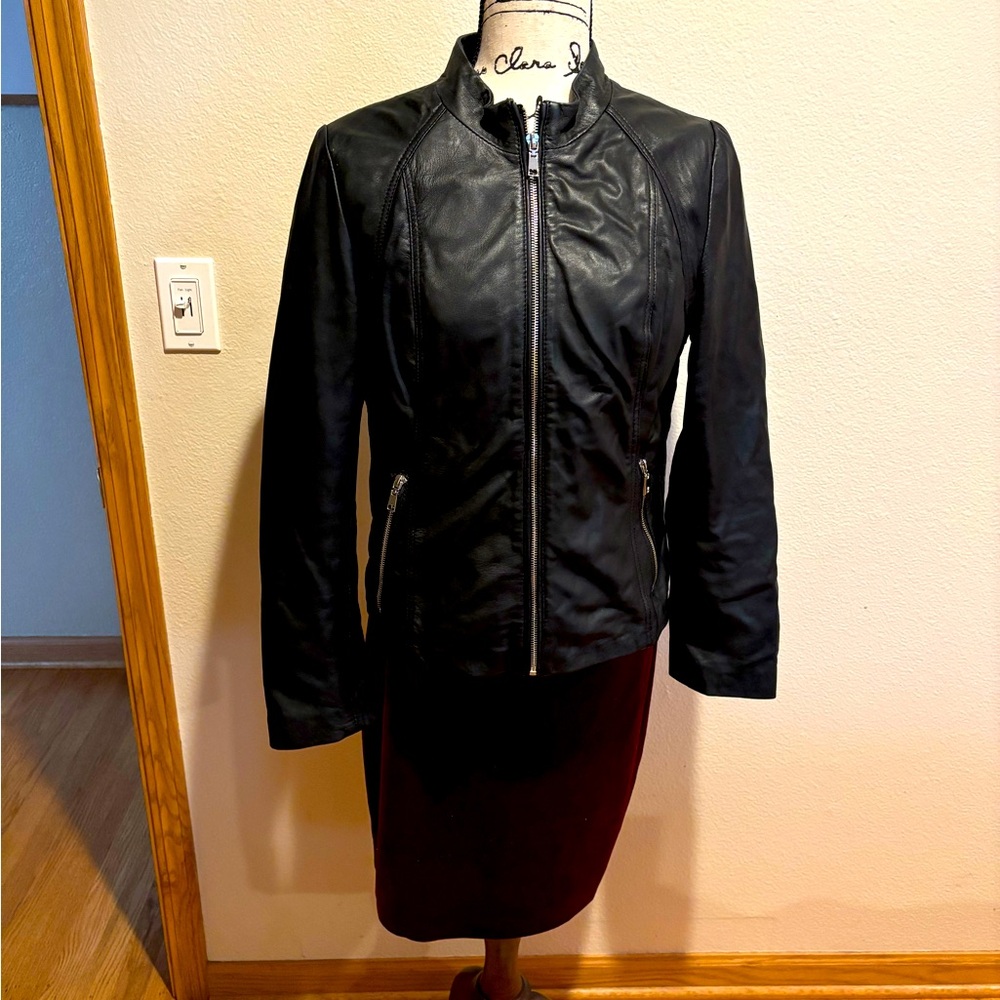 Women’s Genuine Leather Moto jacket from Wilson’s.